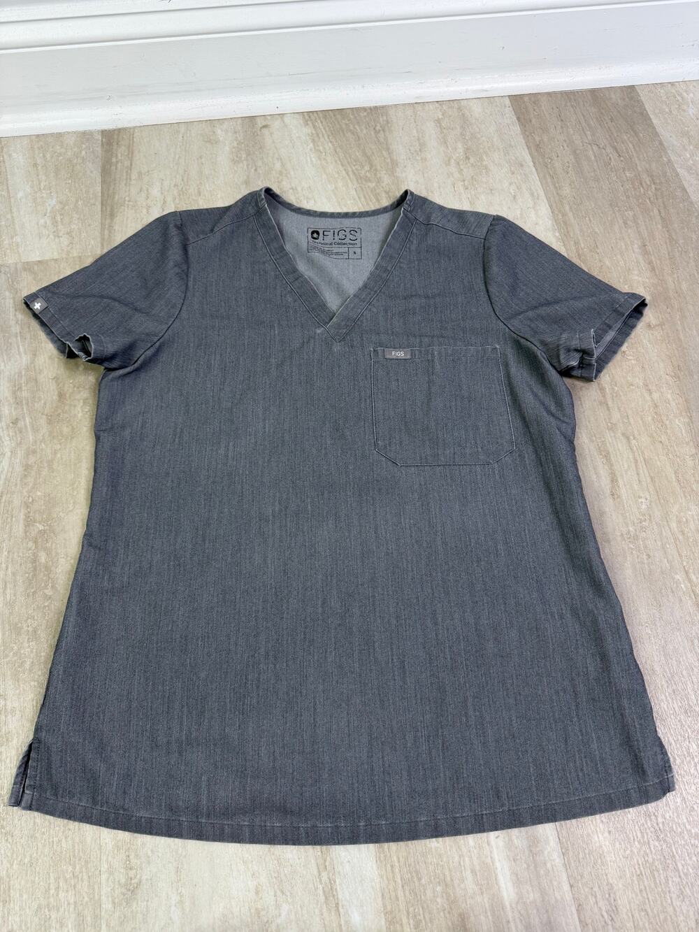 Figs Catarina One-Pocket Scrub Top Graphite Gray Size Small FW1000